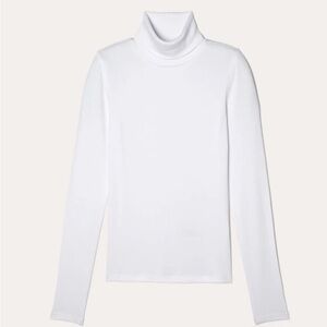 Everlane Cream Ribbed Turtleneck